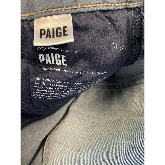 Paige Jeans Skyline Skinny 28 x 30 Dark Denim Stretch Los Angeles Comfortable! - Picture 8 of 10
